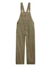 Rrl Herringbone Buttoned Dungarees In Green