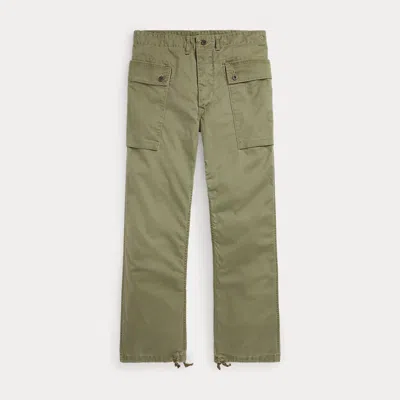 Rrl Herringbone Field Cargo Trouser In Green