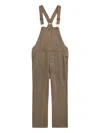 Rrl Herringbone-pattern Dungarees In Brown