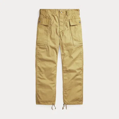 Rrl Herringbone Twill Cargo Trousers In Neutrals