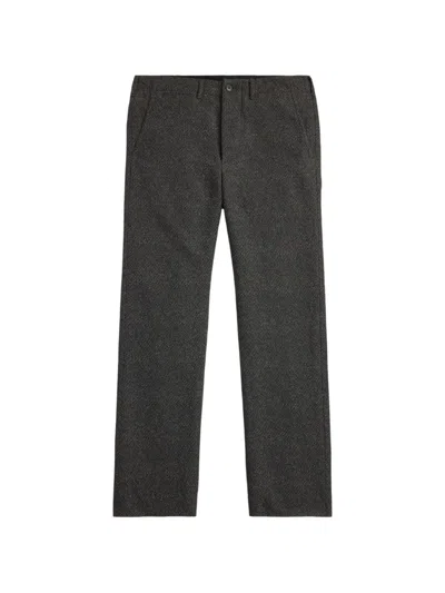 Rrl Herringbone-pattern Trousers In Animal Print
