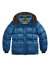 Rrl Hooded Quilted Jacket In Blue