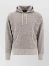 Rrl Hooded Sweatshirt With Drawstring And Kangaroo Pocket In Gray