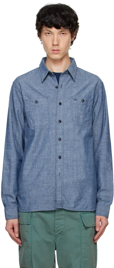 Rrl Indigo Chambray Shirt In Rinse