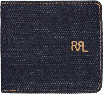 Rrl Indigo Denim Billfold Wallet