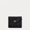 Rrl Indigo Denim Billfold Wallet In Black