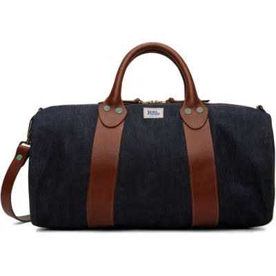 Rrl Indigo Denim Small Duffle Bag