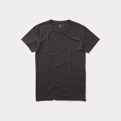 Rrl Jersey Crewneck T-shirt In Black