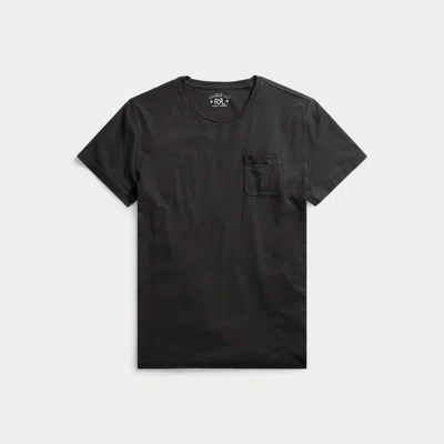 Rrl Jersey Pocket T-shirt In Black