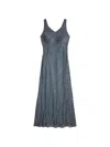 Rrl 레이스 V넥 미디 드레스 In Gray