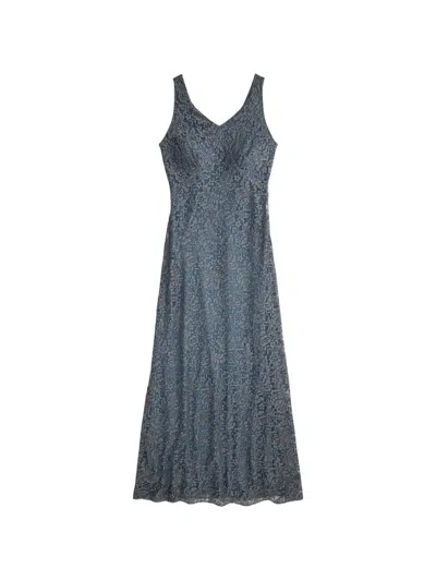 Rrl 레이스 V넥 미디 드레스 In Gray
