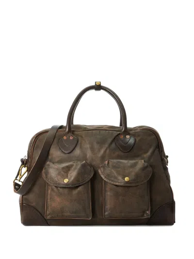 Rrl Large Burlington Holdall In Brown