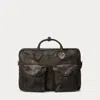 Rrl Leather Briefcase In Green