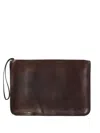 Rrl Leather Clutch Bag