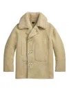 Rrl Leather Jacket In Neutral
