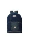 Rrl Lee Logo-patch Backpack In Blue