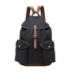 Rrl Logo Backpack In Black
