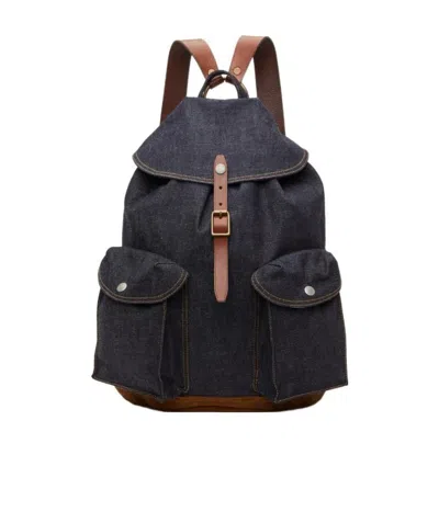 Rrl Logo Backpack In Black