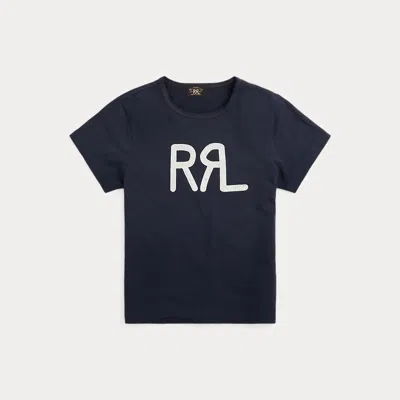Rrl Logo Cotton Jersey T-shirt In Black
