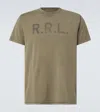 Rrl Garment-dyed Logo Jersey T-shirt In Green