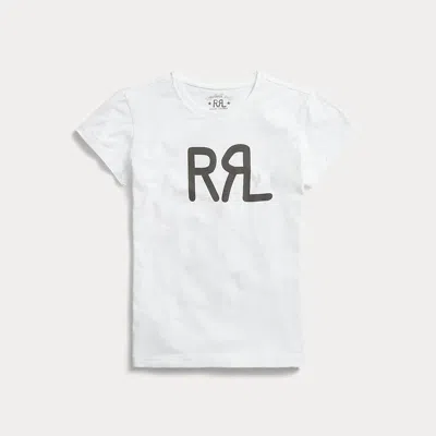 Rrl Logo Cotton Jersey Tee In White