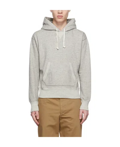 Rrl Logo Drawstring Hood Hoodie In White