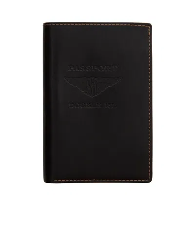 Rrl Logo Printed Passport Cover In Black