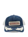 Rrl Logo-patch Mesh-panel Cap In Blue