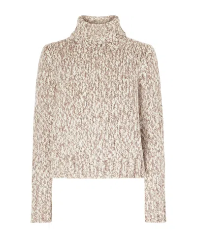 Rrl Long Sleeve Chunky Knit Sweater In Neutral