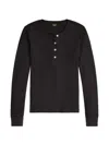 Rrl 긴소매 폴로 탑 In Black