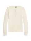Rrl 긴소매 헨리 탑 In White