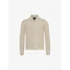 RRL RRL MEN'S CREAM RELAXED-FIT SHAWL-COLLAR COTTON AND LINEN-BLEND CARDIGAN