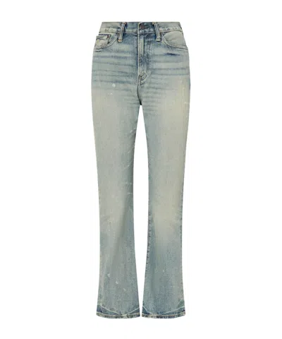 Rrl Mid-rise Straight-leg Jeans In Blue