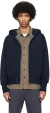 RRL NAVY FULL ZIP HOODIE