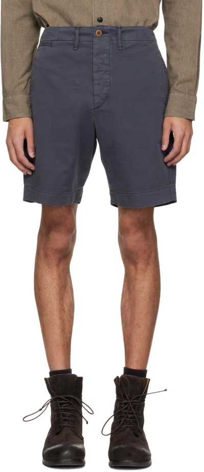 Rrl Navy Garment-dyed Shorts