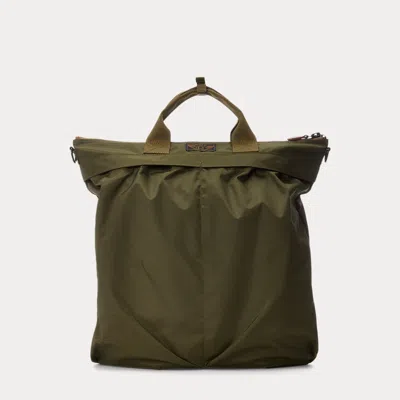 Rrl Nylon Canvas Utility Bag In Green