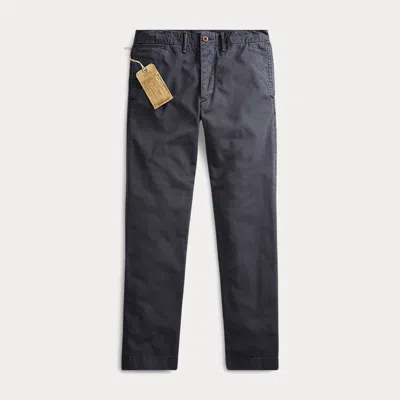 Rrl Officer's Chino Trouser In Blue