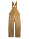 Rrl Paint-splatter Dungarees In Brown