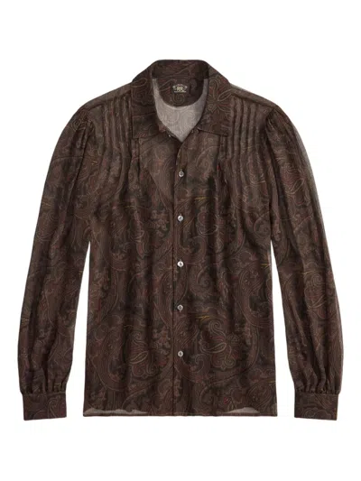 Rrl ペイズリー シャツ In Brown