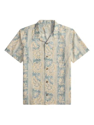 Rrl Paisley-print Shirt In Blue