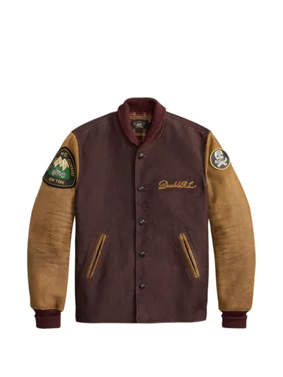 Rrl Patch Bomber Jacket In Multi