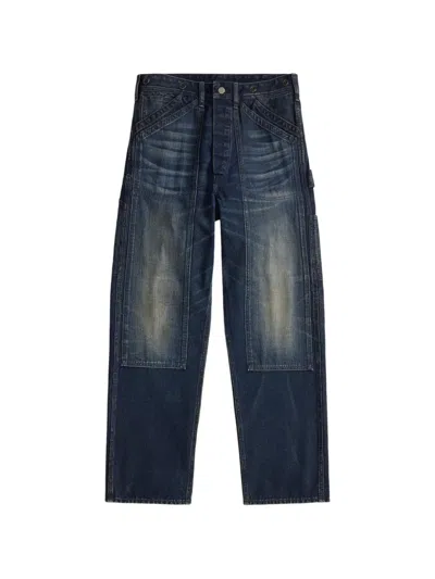 Rrl 패치워크 코튼 진 In Blue