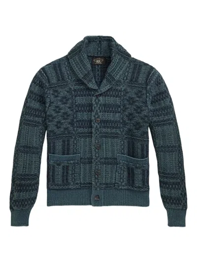 Rrl 图案提花开衫 In Green