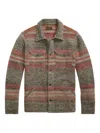 Rrl Patterned-jacquard Shirt In Brown
