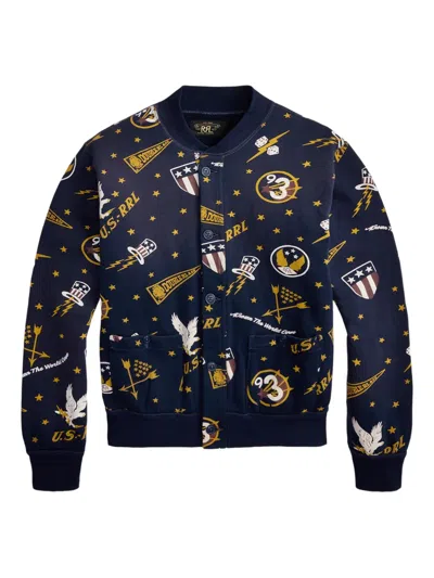 Rrl Patterned Long-sleeved Sweatshirt In Multi