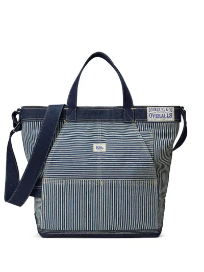 Rrl Piers Striped Tote Bag In Multi