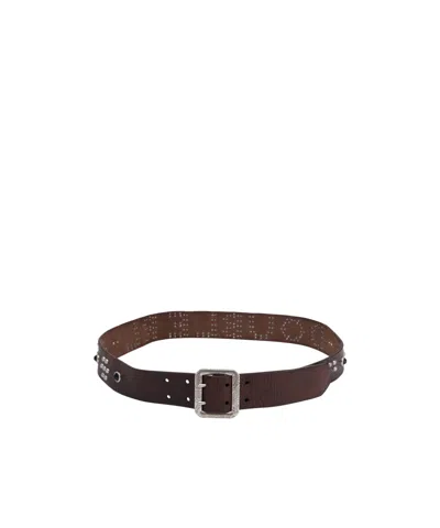 Rrl Pin Buckle Belt In Brown