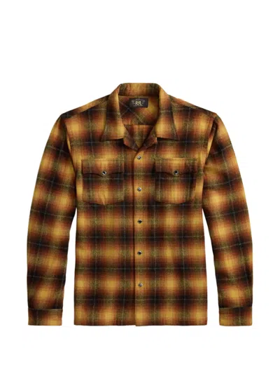 Rrl Plaid Button Shirt In Multi