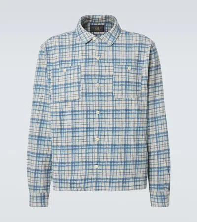 Rrl Plaid Cotton And Linen Jersey Shirt In Multi