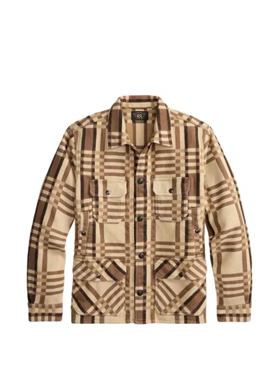 Rrl Plaid Cotton Shirt In Multi